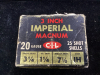 25 LIVE ROUNDS IMPERIAL MAGNUM 20 GAUGE 3”, 7 1/2 SHOT