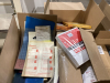 CART FULL OF COPY PAPER, SHIPPING LABELS, SMALL BOXES, STENCILS, - 8