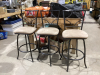 (3) COUNTER HEIGHT STOOLS