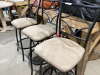 (3) COUNTER HEIGHT STOOLS - 3