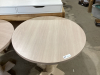 (2) ROUND PEDESTAL TABLES - 2