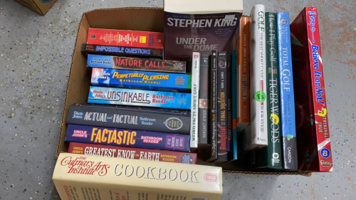 BOX OF ASSORTED BOOKS