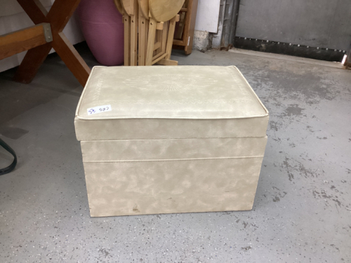 VINTAGE STORAGE OTTOMAN