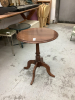 ROUND WOOD SIDE TABLE