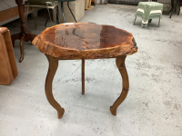 LIVE EDGE TOP SIDE TABLE