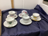 FLAT W/ ASSORTED TEA CUPS & SAUCERS - 2