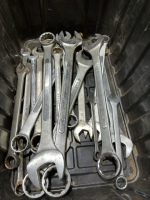 Tub of heavy, wrenches