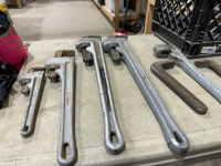 Rigid aluminum pipe, wrenches