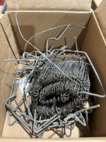 Partial box of HV clips and concrete stays