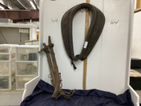 HORSE COLLAR AND (2) HAMES