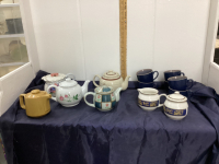 (2) BOXES W/ TEAPOTS, MUGS, CREAM & SUGAR