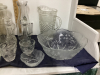 (2) BOXES W/ CLEAR GLASSWARE - 2