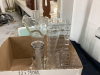 (2) BOXES W/ CLEAR GLASSWARE - 4