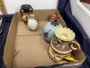 BOX W/ POTTERY AZTEC THEME ITEMS - 3