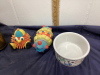 ANTIQUE FIRE EXTINGUISHER & VINTAGE PET TOYS, PET BOWL - 3
