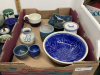 COLLECTION OF POTTERY ITEMS - BLUE TONES - 3