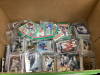 BOXFUL OF SPORTS TRADING CARDS - MOSTLY HOCKEY -INCLUDES LARGER SIZED "WINTER CLASSIC" CARDS IN CASES - 2