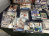 BOXFUL OF SPORTS TRADING CARDS - MOSTLY HOCKEY -INCLUDES LARGER SIZED "WINTER CLASSIC" CARDS IN CASES - 3