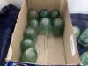 SMALL BOX OF INSULATORS - LIGHT GREEN COLOR - 3