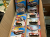 SMALL BOX OF NEW HOT WHEELS CARS - 7