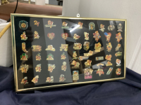 FRAMED LAPEL PINS IN FRAMED CASES - HOLIDAY PINS