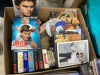 (2) BOXES W/ DVD'S, VHS, CD'S & SAMSUNG DVD PLAYER - 3