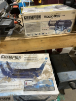 Champion 3000 pound electric winch with speed mount attachment