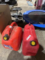 Two gasoline Jerry cans