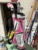 Youth, pink golf clubs - 2