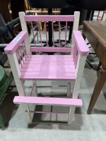 Small pink doll chair