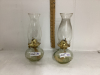 PAIR OF OIL LAMPS