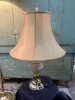 MATCHING FLOOR & TABLE LAMPS - BRASS BASES - 2