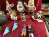 CERAMIC INDIGINOUS CHILDREN, SOLAR FIGURES, DOC + SLEEPY DWARVES - 4