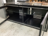 CHROME & BLACK GLASS ENTERTAINMENT STAND - 3