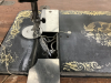 ANTIQUE TREADLE SINGER SEWING MACHINE IN CABINET - 4