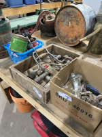 Three boxes of miscellaneous antiques