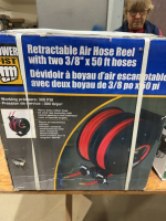 Retractable air hose reel