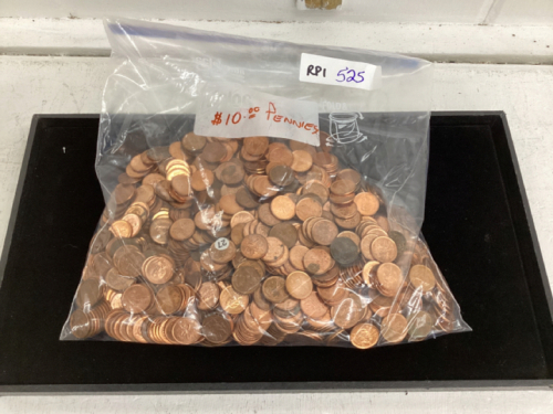 BAG OF PENNIES -$10 WORTH