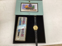 HISTORICAL LAND VEHICLE CANADA STAMPS -"CAPEX - '96", LADY SCHEAFFER WATCH, OLYMPIC 1996 COCA COLA WATCH