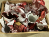 BOX W/CHRISTMAS DISHES, PLATTERS, MUGS, MISC - 3