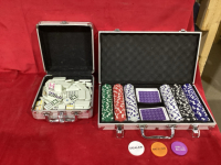 DOMINOES AND POKER SET