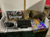 SCENE IT GAME, STRATAGO , BOOKS, RADIO, SONY IPOD PLAYER,