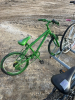 Green bicycle