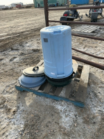 Stack of plastic waste cans