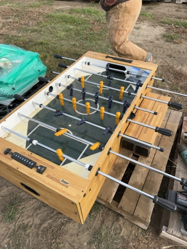 Foos ball table