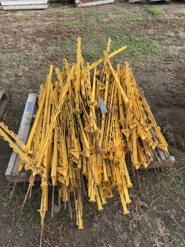 Pallet of electric fence posts