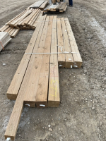 Bundle of treated lumber