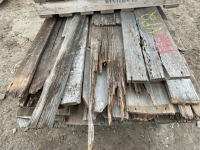 Bundle of weathered barn board