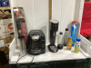 SODA STREAM WITH 2 CO2 CANNISTERS, 2 BOTTLES, FLAVOURINGS , BOSCH COFFEE MACHINE, HOT DOG STICK,