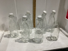 ONE MILK BOTTLE & 6 BEVERAGE CONTAINERS